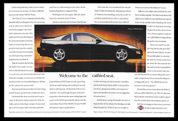 1994 Nissan 300ZX Turbo Original Magazine Ad - Etsy