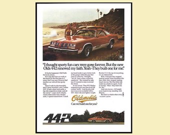 1977 Olds 442 Magazine Ad • Original 8 x 11 Print Advertisement