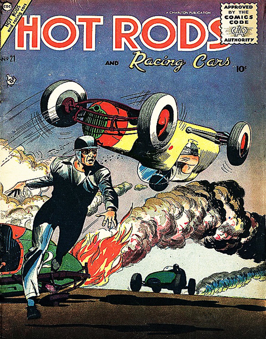 1950's Hot Rod & Racing Cars Comic Book Cover Poster Art Print - Etsy