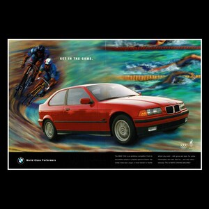 1996 BMW 318ti Original Magazine Ad
