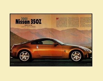 2003 Nissan 350Z Magazine Road Test • Original x11 Print Feature Article