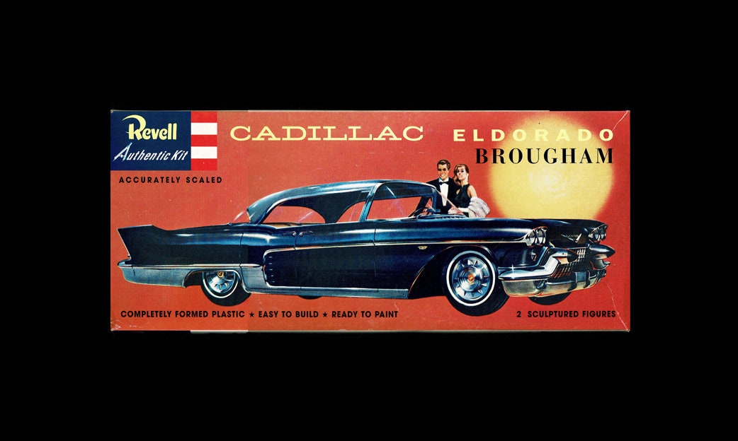 1958 Cadillac Eldorado Brougham Vintage Revell Model Kit Approx. 1