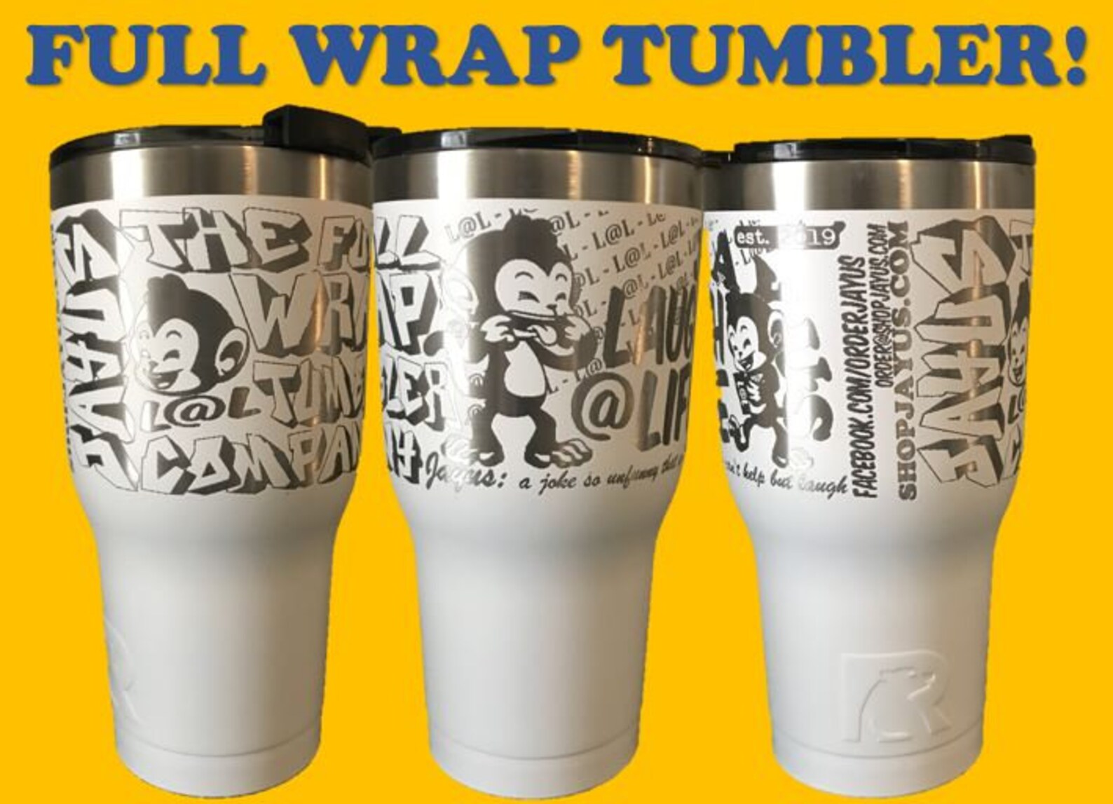 FULL Custom Etched Wrapped 30 Oz Tumblers Etsy