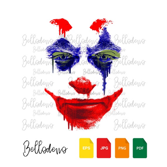 Joker Face Makeup Png
