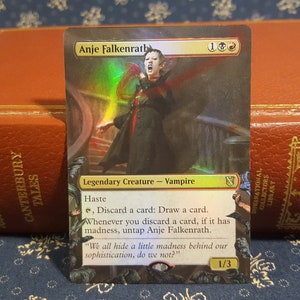 mtg anje falkenrath commander deck Mint / near mint condition trading card M:tg anje Falkenrath Foil Peel
