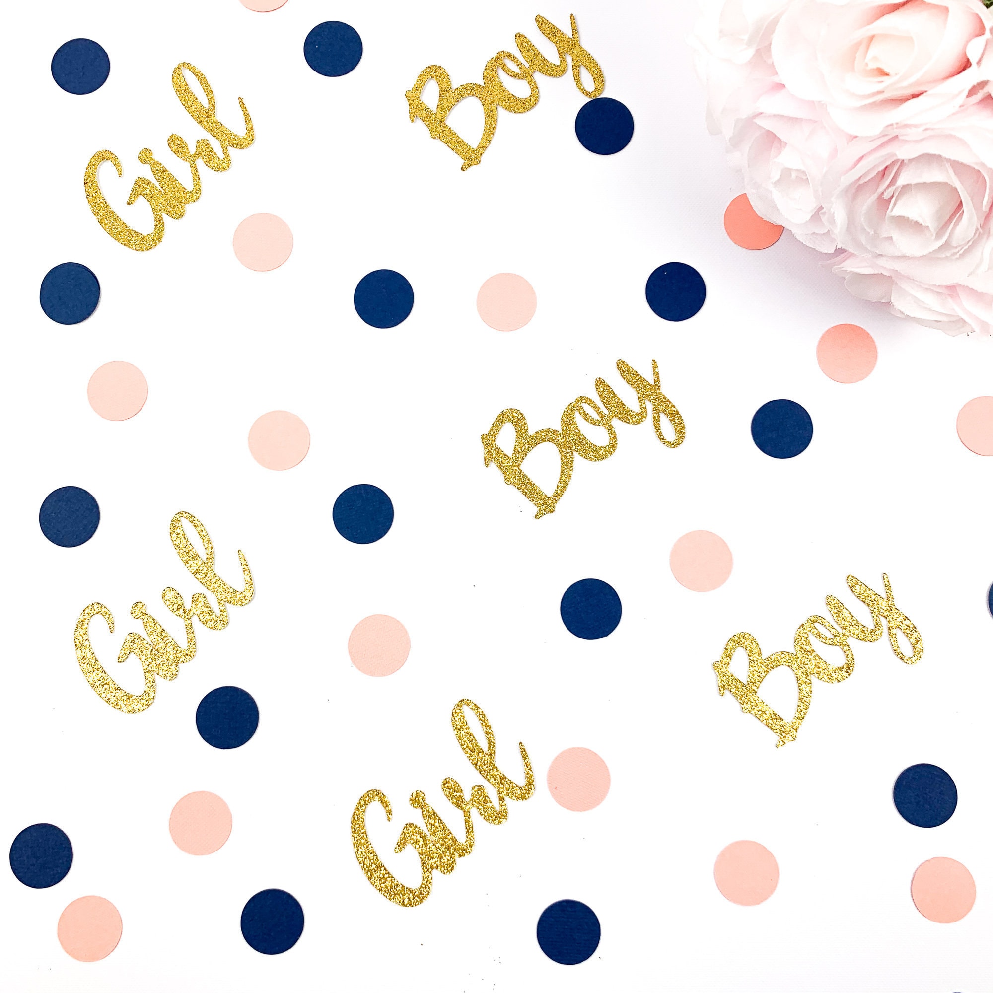 Gender Reveal Confetti. Boy and Girl Confetti. Table Decor for | Etsy