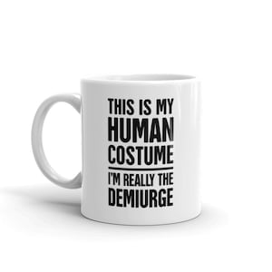 Gnostic Demiurge Mug / Gnosticism Gift – Esoteric Demiourgos, Yaldabaoth, Sophia, Monad & Pleroma – "Costume"