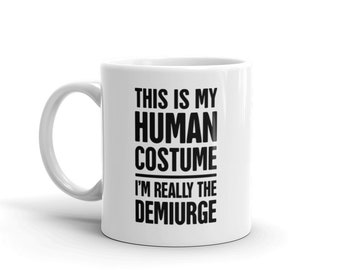 Gnostic Demiurge Mug / Gnosticism Gift – Esoteric Demiourgos, Yaldabaoth, Sophia, Monad & Pleroma – "Costume"