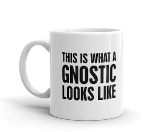 Caneca Gnosticismo / Presente Gnóstico para Gnósticos / Caneca Gnóstica Demiurgo – Arconte, Pleroma, Mônada, Sophia – "Parece"