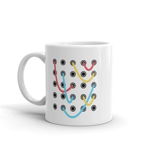 Synthesizer Mug, Modular Synth Gift, Electronic Music Producer Mug, Audio Engineering Gift