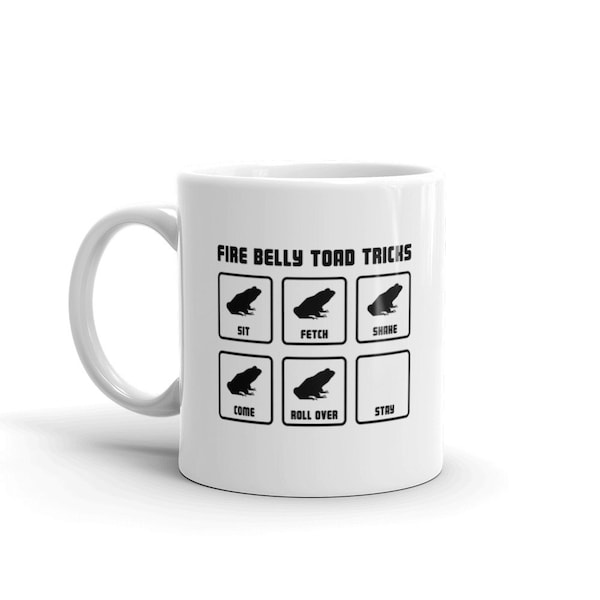Fire Belly Toad Mug / Funny Firebelly Toad Gift / Fire Bellied Toad Mug / Reptile Lover Gift – "Toad Tricks"