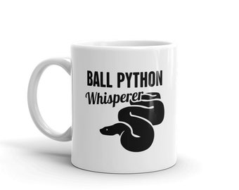 Kubek z pytonem królewskim / Zabawny prezent dla właścicieli pytonów królewskich i miłośników węży - „Whisperer”