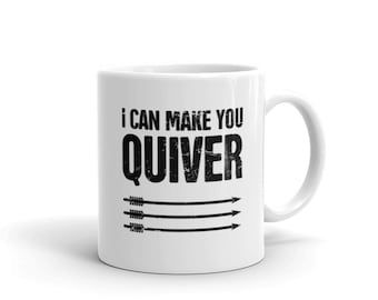 Archery Mug / Funny Archery Gift for Bow Hunters, Archers, and Fletchers – Distressed Print