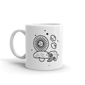 Mushroom Mok / Cottage Mok / Mushroom Gift & Core Vintage Aesthetic Gift - "Mycology Mushrooms"