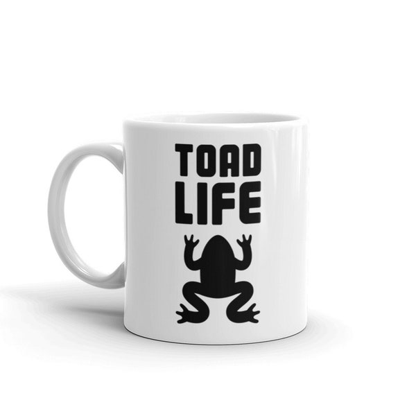 Fire Belly Toad Mug / Funny Firebelly Toad Gift / Fire Bellied Toad Mug / Reptile Lover Gift – "Toad Life"