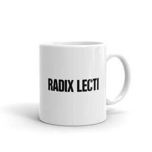 Latin Teacher Mug / Funny Gift For Latin Teachers – &quot;Radix Lecti&quot;