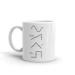 Cool Synthesizer Mug, Modular Synth Gift, Electronic Music Producer Mug, Audio Engineering Gift