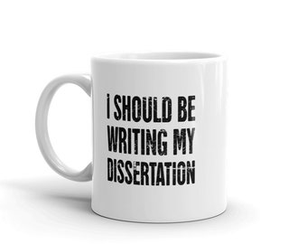 Distressed Funny Dr. PhD Mug, Doctoral Student & Doctorate Gift, Thesis Dissertation Mug