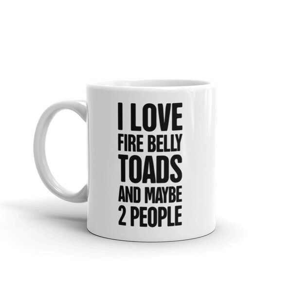 Fire Belly Toad Mug / Funny Firebelly Toad Gift / Fire Bellied Toad Mug / Reptile Lover Gift – "2 People"