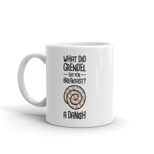 Beowulf Mug, English Teacher Gift, Epic Poem Beowulf Gift, Medieval Literature Mug