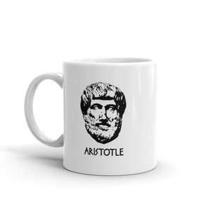 Ancient Greece Mug, Greek Mythology Gift, Classical Greece Gift, Mediterranean World History Mug - &quot;Aristotle&quot;