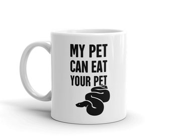 Kubek z pytonem królewskim / Zabawny prezent dla właścicieli pytonów królewskich i miłośników węży