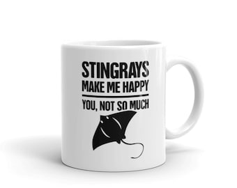 Sting Ray Mug / Cute Stingray Gift for Skate, Ocean Creature, & Nature Lovers