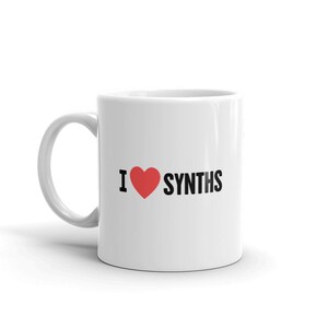 Synthesizer Mug / Cute Synthesizer Gift / Gift For Synth Players & Electronic Music Producer