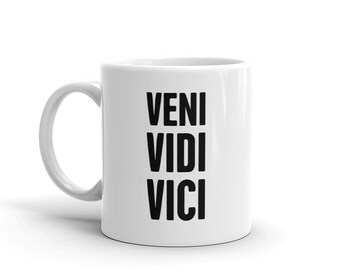 ジュリアス シーザー マグカップ / Veni Vidi Vidi / 歴史教授、教師、歴史家への古代ローマ史ギフト