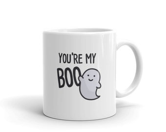 Caneca da namorada/Presente de aniversário dos namorados para ela/Caneca fofa para a namorada – "Boo"