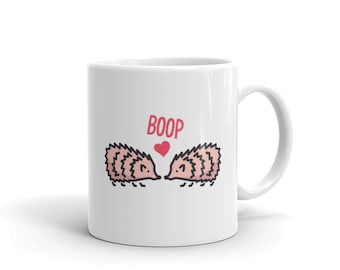 Süße Becher Valentinstag Geschenkidee / lustige Tier Becher / lustige Geschenk für sie / Igel Becher - "Boop"