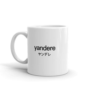 Yandere Becher, lustige Vaporwave Anime Geschenk, Waifu Yandere Geschenk, gruselige japanische Anime & Manga Becher