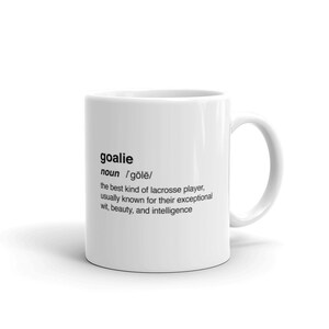 Lacrosse Goalie Mug / Box & Field Lacrosse Gift – Funny Definition