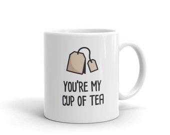 Funny Tea Mug / Cute Tea Mug / Anniversary Gift for Tea Lovers / Tea Bag Gift for Tea Drinkers