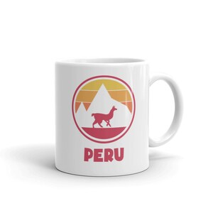 Machu Picchu Peru Mug / Retro Peruvian Vacation Gift