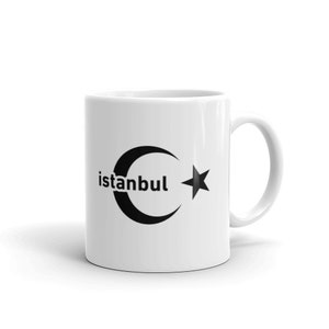 Minimalist Istanbul Mug / Turkish Flag Istanbul Vacation Gift