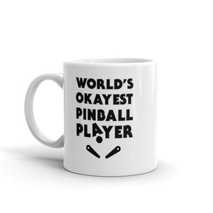 Retro Pinball Mug, Classic Pinball Gift, Funny Pinball Player Gift, 80s Arcade & Pinball Collector Mug