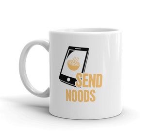 Noods - Ramen Mug, Funny Ramen Gift, Anime Mug, Japanese Anime Gift, Ramen Noodles Mug