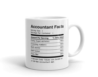 Accountant CPA Mug / Accounting Student Mug / Funny Accountant Gift voor CPA's - "Voeding"