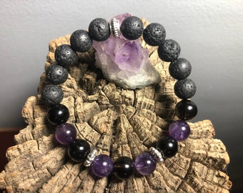 Pulsera de cuentas de piedras preciosas para el duelo y la pérdida. Regalos para el duelo. Joyas de cuentas de cristal para el apoyo emocional para un ser querido. Regalo de duelo por la pérdida de una mascota.