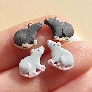 Ratten Ohrstecker, Ratten Ohrstecker, Ratte Schmuck, Geschenk für Sie, Schmuck unter 25