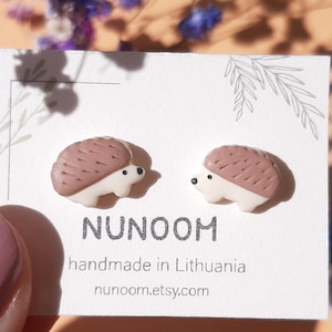 Igel Ohrstecker, niedliche Igel Liebhaber Geschenke für sie, Waldtier Schmuck