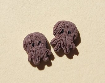 Lustige Big Foot Ohrstecker, Cryptid Schmuck, gruseliger netter Halloween Schmuck, paranormal Geschenke für sie, schrullig, seltsam