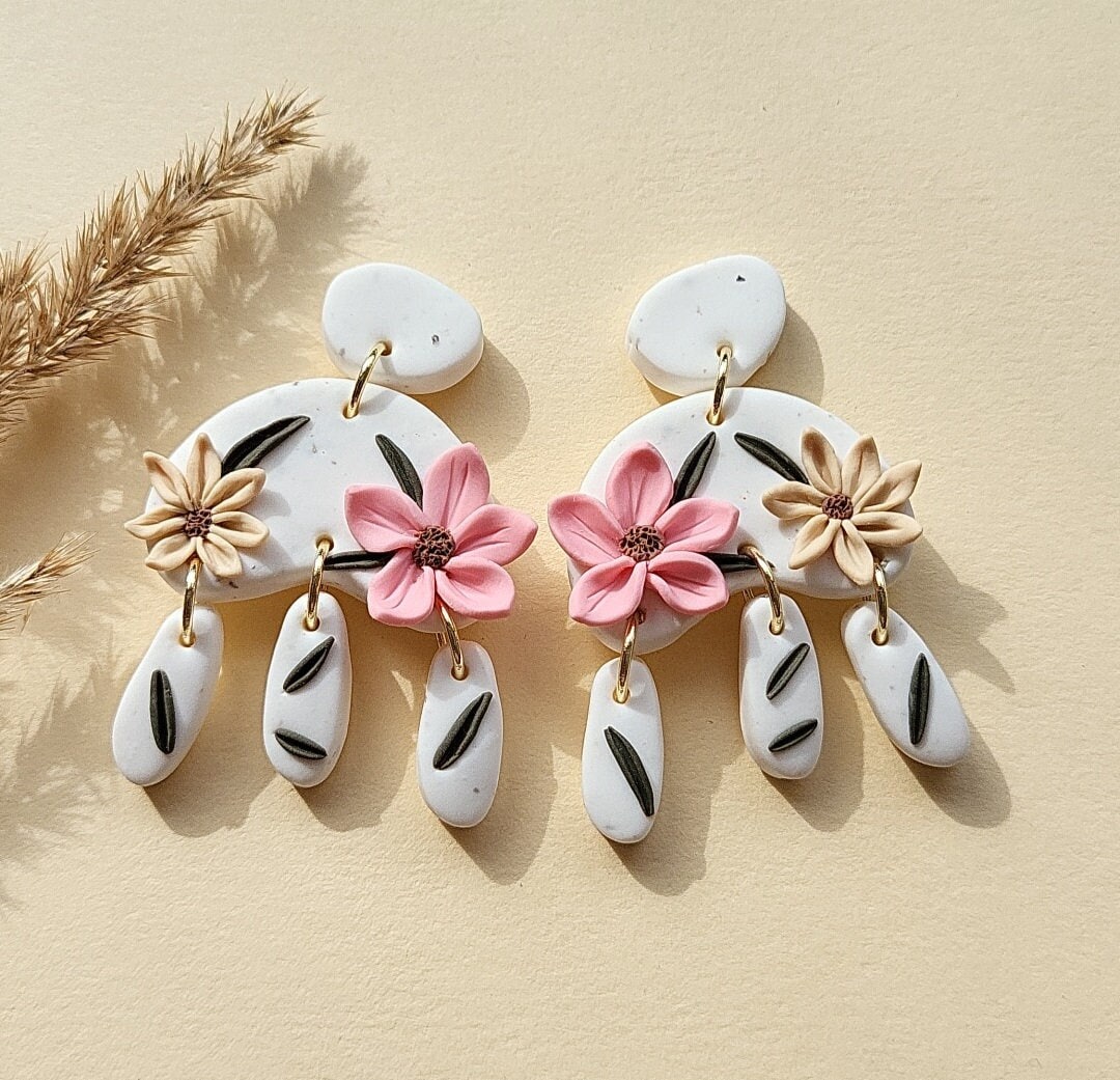 Flower Clip-On Earrings