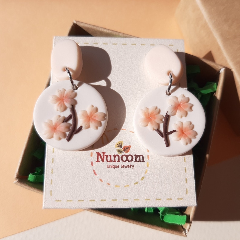 Cute spring flower earrings
