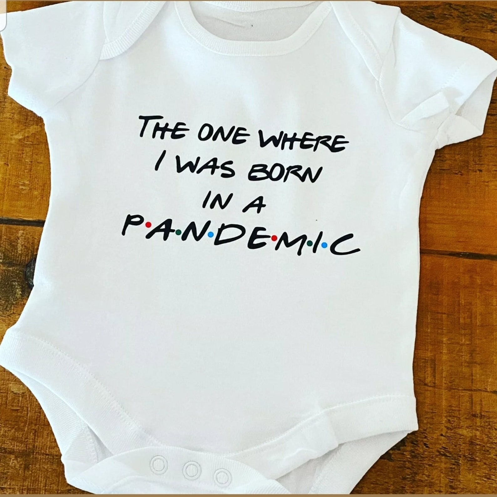 Friends TV show inspired baby clothes pandemic isolation  Etsy
