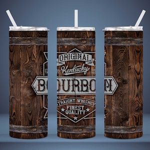 Kentucky Bourbon Barrel - 20oz. Straight Tumbler Digital PNG File Instant Download 300dpi Sublimation Design