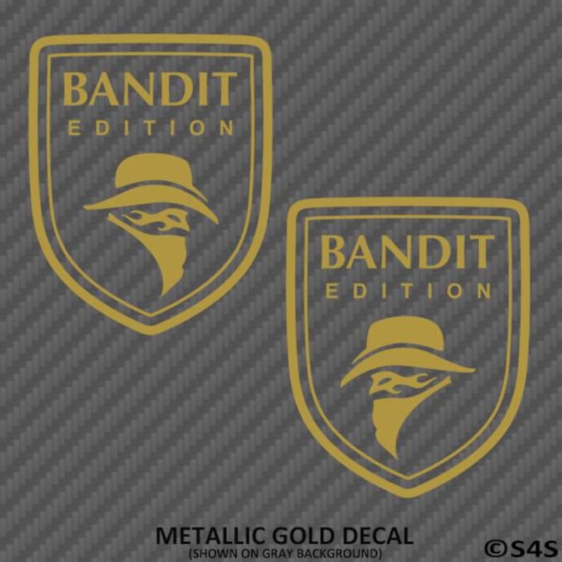 Bandit Edition Pontiac Firebird Inspired Vinyl Decal Sticker Pair ...