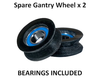 Glowforge Laser Carriage Replacement Gantry Wheel WITH 12MM Bearing (2 Pack)