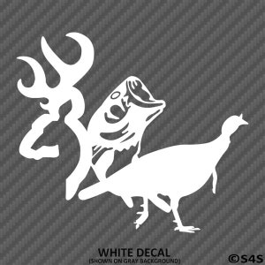 Herten, vissen, kalkoen jagen auto/SUV/Truck Hunter vinyl sticker sticker - kies kleur